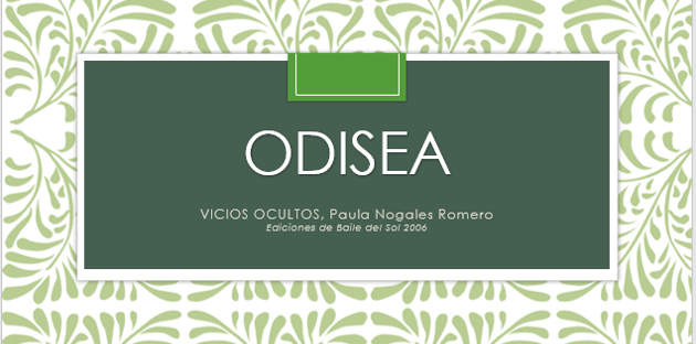 Odisea, por Paula Nogales
